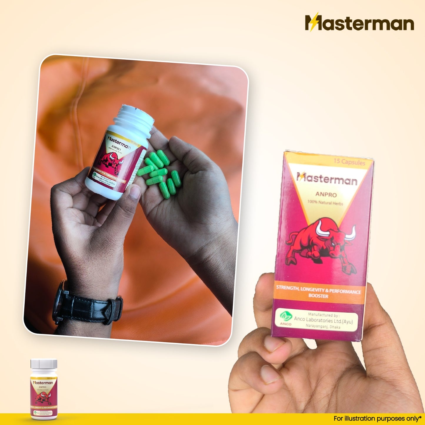 Buy 2 ANPRO Power Booster | The Masterman Only at 900tk