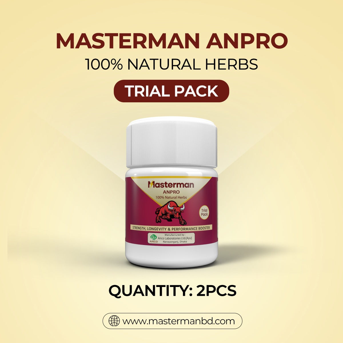 The Masterman Trial Pack (2 Trial Packs - 4 Capsules)